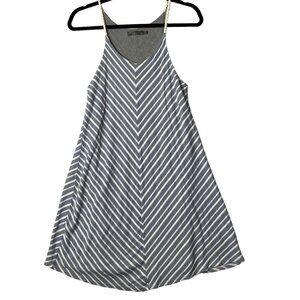 Prana Boho Striped Organic Cotton Blend Sleeveless Dress Women Size Medium